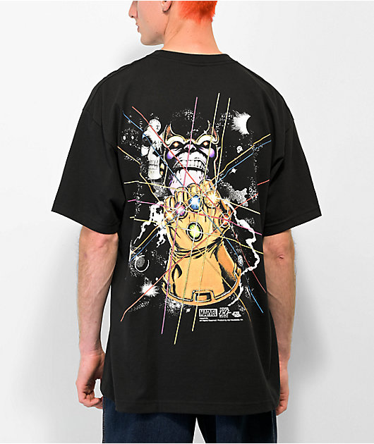 HUF x Marvel Avengers Oh Snap Black T Shirt Zumiez