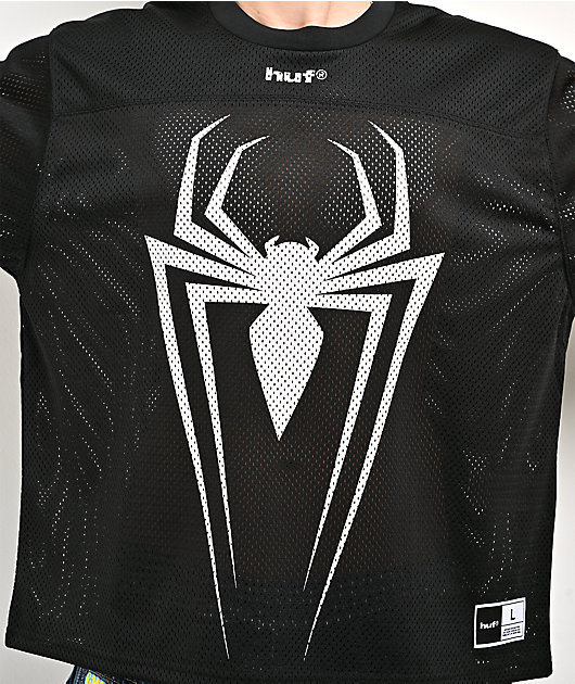 HUF x Marvel Spider-Man Black Football Jersey