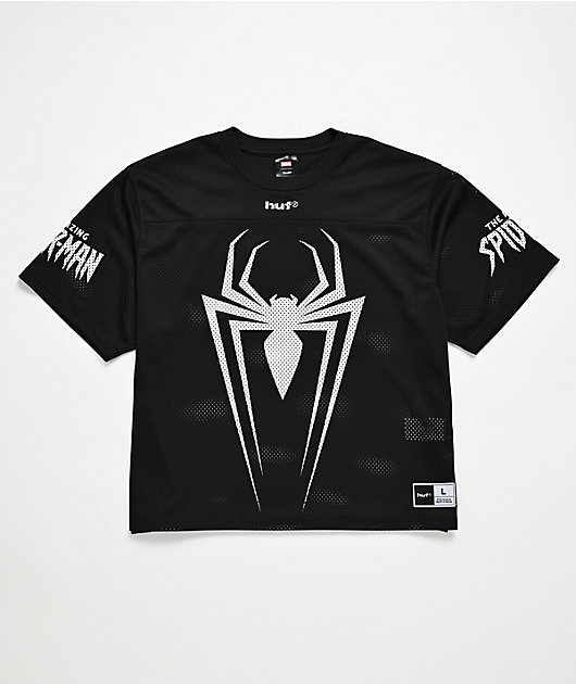 HUF x Marvel Spider-Man Black Football Jersey
