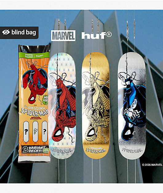 HUF x Marvel Spider-Man Issue 321 8.25" Blind Bag Skateboard Deck