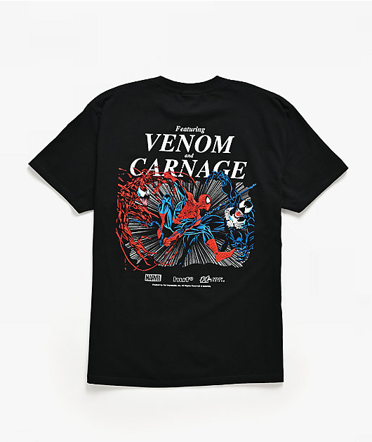 HUF x Marvel Spider-Man Max Carnage Black T-Shirt