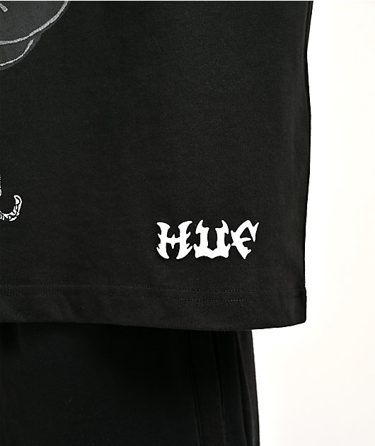HUF x Marvel Spider-Man Upside Down Black Long Sleeve T-Shirt