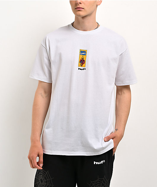 HUF x Marvel Spider-Man Upside Down White T-Shirt
