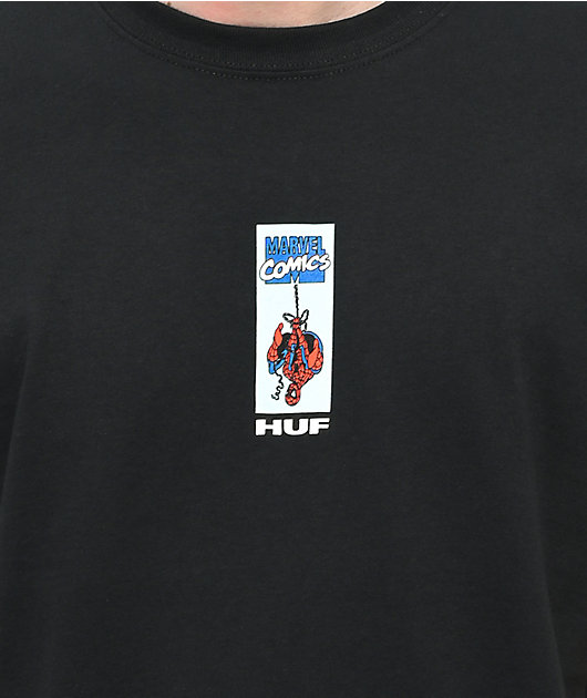 HUF x Marvel Spider-Man camiseta negra