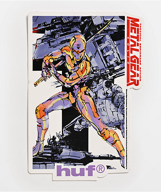 HUF x Metal Gear Solid Gray Fox Sticker | Zumiez