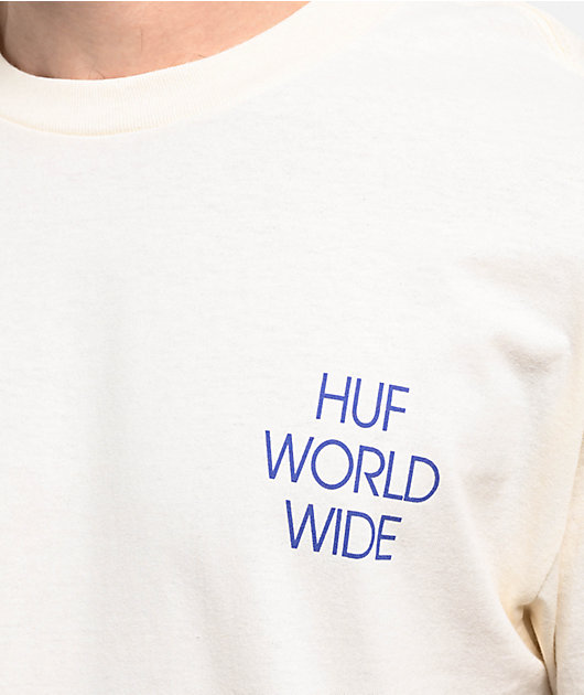 HUF x Mobile Suit Gundam Wing Heads Bone T-Shirt