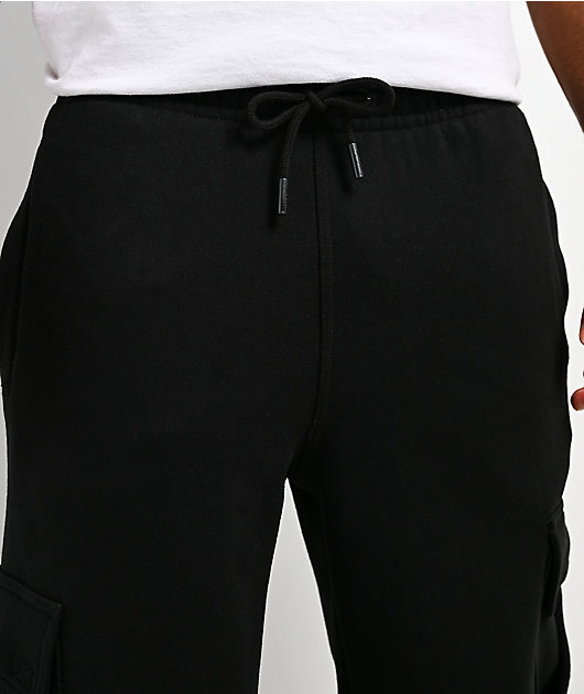 HUF x Pro Club Black Cargo Sweatpants