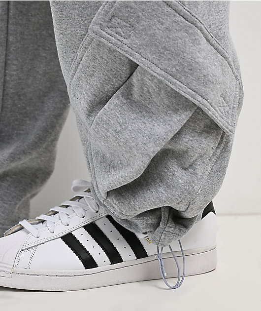 HUF x Pro Club Grey Cargo Sweatpants