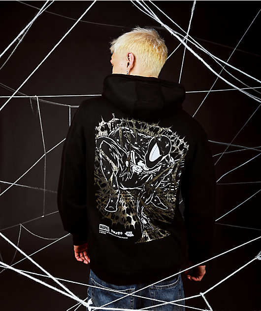 HUF x Spider-Man Arachknight Black Zip Hoodie | Zumiez
