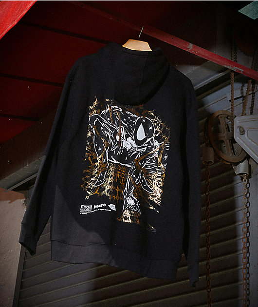 HUF x Spider-Man Arachknight Black Zip Hoodie | Zumiez