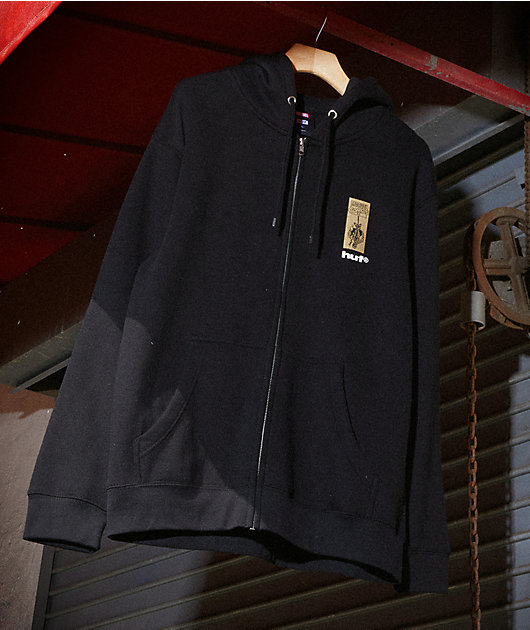 HUF x Spider-Man Arachknight Black Zip Hoodie | Zumiez