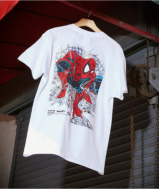 HUF x Spider-Man Arachknight White T-Shirt | Zumiez