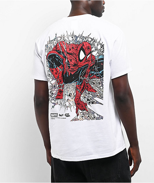 HUF x Spider-Man Arachknight White T-Shirt | Zumiez