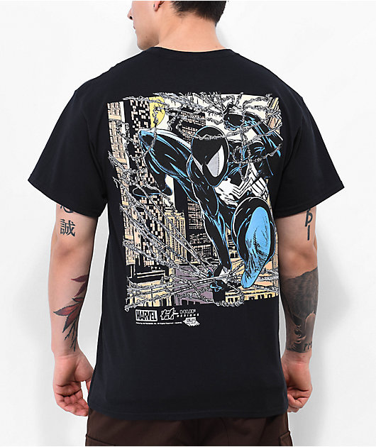 HUF x Spider-Man Hangin' Out Black T-Shirt | Zumiez