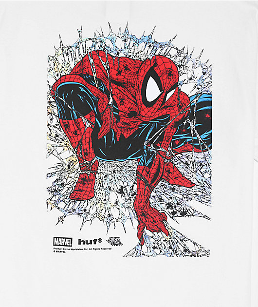 HUF x Spider-Man Kids Arachknight White T-Shirt
