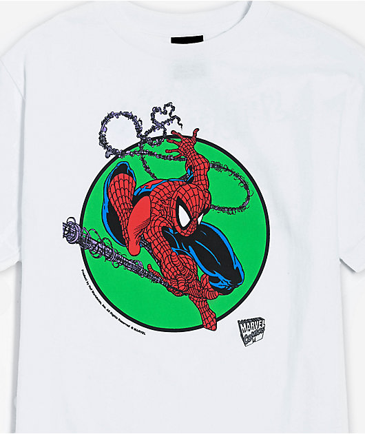 HUF x Spider-Man Kids Three Hundred White T-Shirt