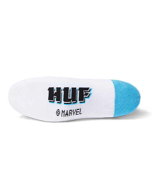 HUF x Spider-Man Legend Anew White Crew Socks