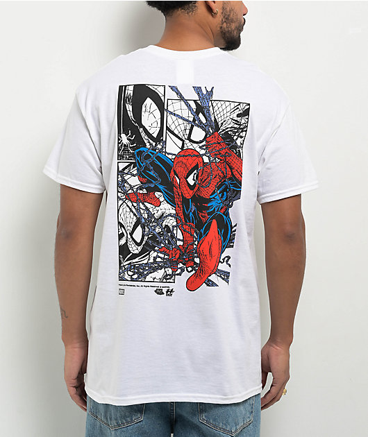 HUF x Spider-Man Senses White T-Shirt | Zumiez
