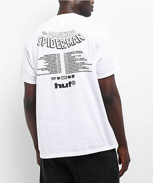 HUF x Spider-Man Three Hundred White T-Shirt