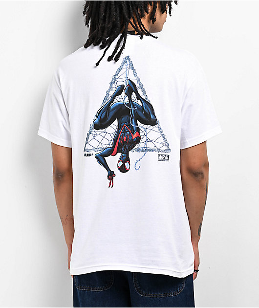 HUF x Spider-Man Universe Miles Triple Triangle White T