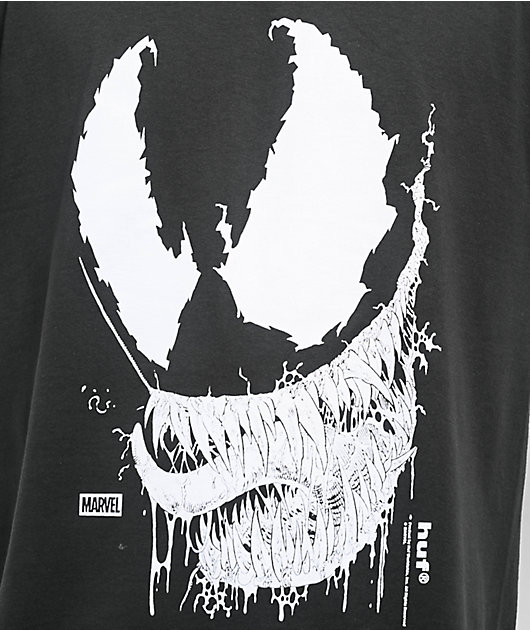HUF x Spider-Man Vile Washed Black T-Shirt