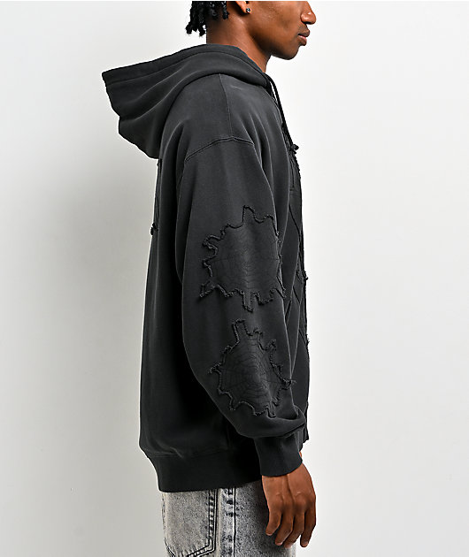HUF x Spider-Man Web Black Wash Zip Hoodie