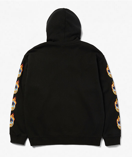 HUF x Spitfire Chrome Bighead Black Zip Hoodie
