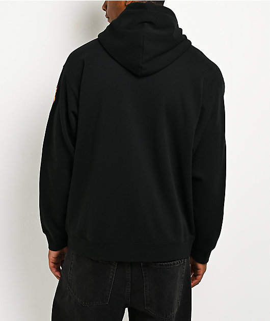 HUF x Spitfire Chrome Bighead Black Zip Hoodie