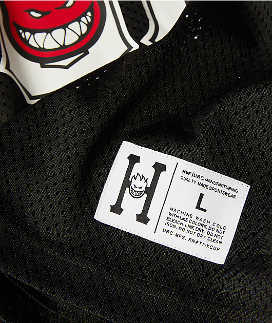 HUF x Spitfire Endzone Black Football Jersey
