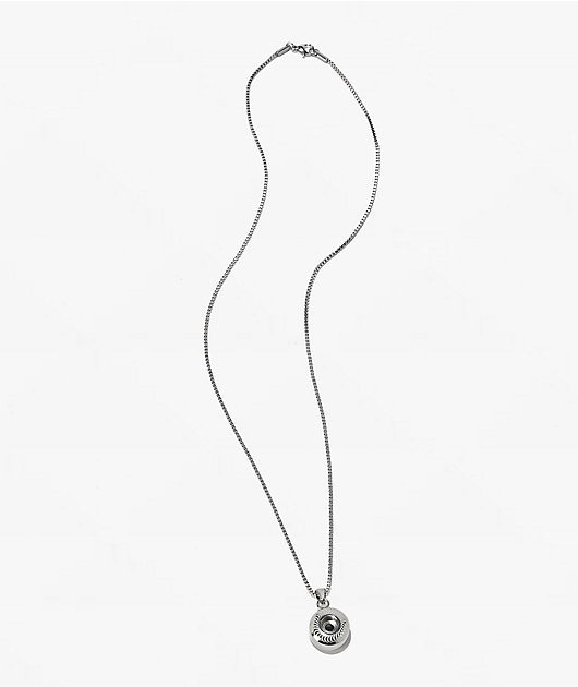 HUF x Spitfire Pendant 22" Silver Necklace