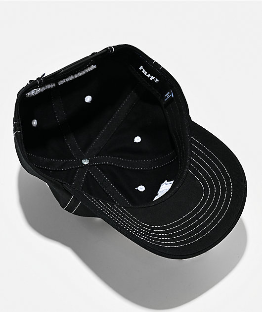 HUF x Spitfire Union Black Snapback Hat