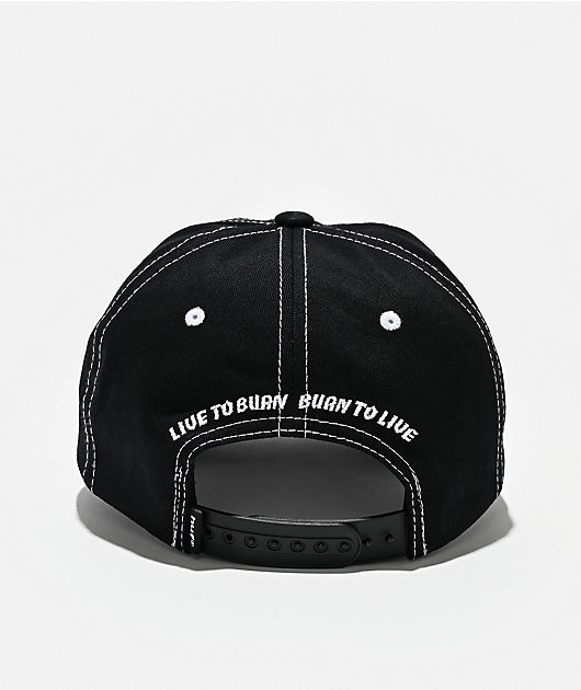 HUF x Spitfire Union Black Snapback Hat