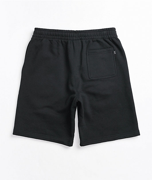 mens black sweat shorts