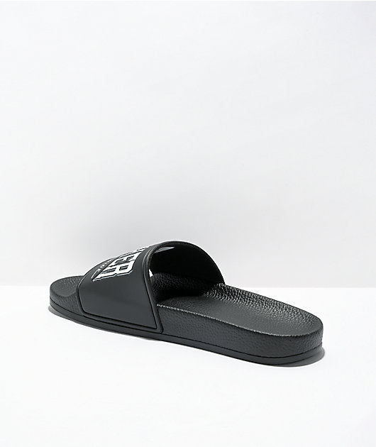 HUF x THRASHER Black Slide Sandals