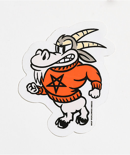 HUF x THRASHER Goat Sticker
