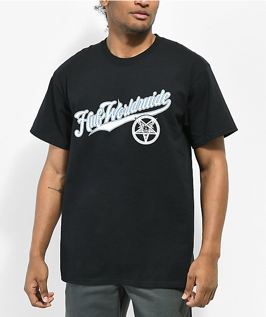 Tシャツ PORTOLA S/S TEE ☆ HUF X THRASHER HUF x THRASHER Portola Black T-Shirt | Zumiez