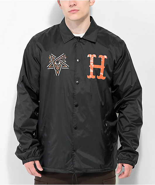 HUF x THRASHER Split Black Coaches Jacket