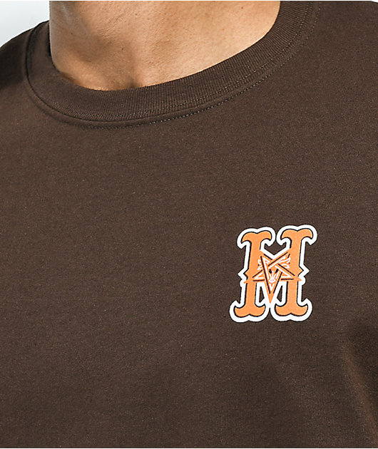 HUF x THRASHER camiseta marrón High Point
