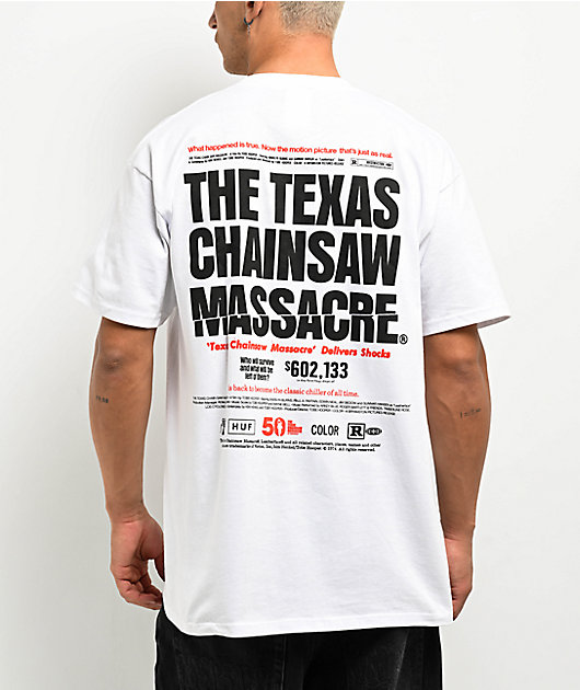 HUF x Texas Chainsaw Massacre Box Office White T-Shirt