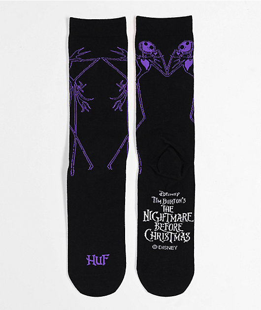 HUF x The Nightmare Before Christmas Jack Skellington Black Crew