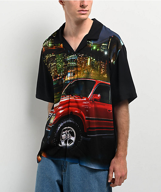 トップス HUF X LAND CRUISER BIG CITY RESORT SHIRT HUF x Toyota Big City Resort Short Sleeve Button Up Shirt | Zumiez
