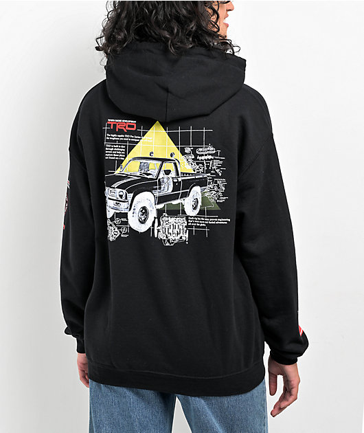 HUF x Toyota Racing Development Concept Black Hoodie