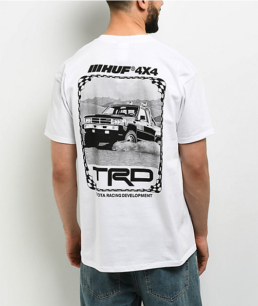 HUF x Toyota TRD Long Travel White T-Shirt | Zumiez