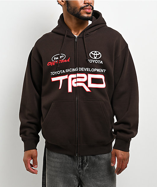 HUF x Toyota TRD Motor Brown Zip Hoodie