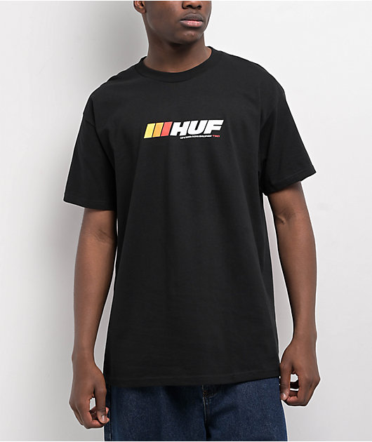 HUF x Toyota TRD Stickered Black T-Shirt