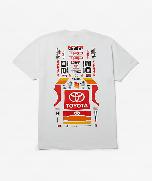 HUF x Toyota TRD Stickered White T-Shirt