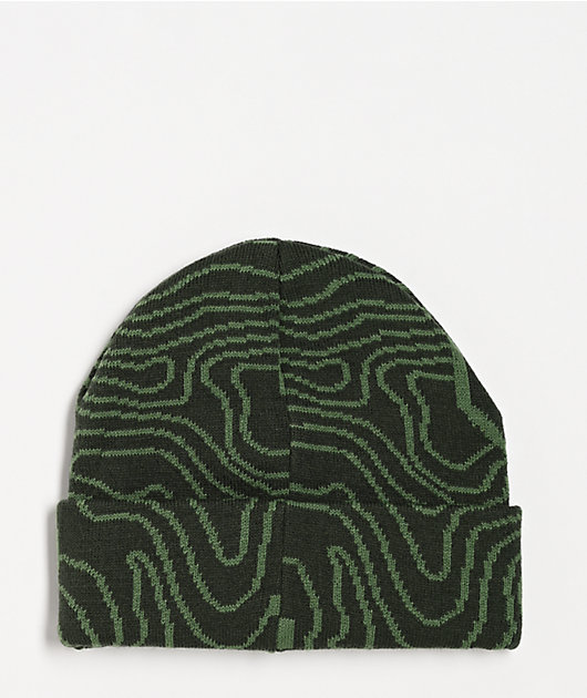 HUF x Toyota Topography Green Beanie