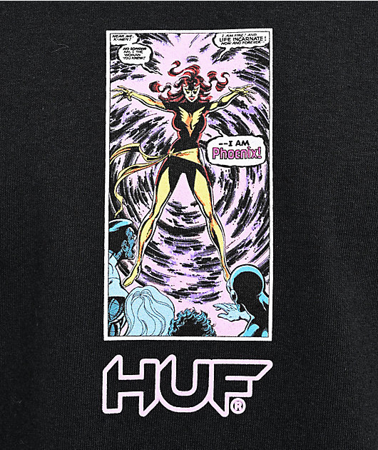 HUF x X-Men Phoenix Rising Black Long Sleeve T-Shirt