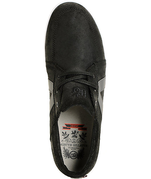 Habitat Austyn Black Waxed Skate Shoes Zumiez