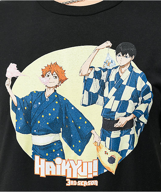 Haikyuu Shoyo Volleyball Team Men's Black T-shirt : Target